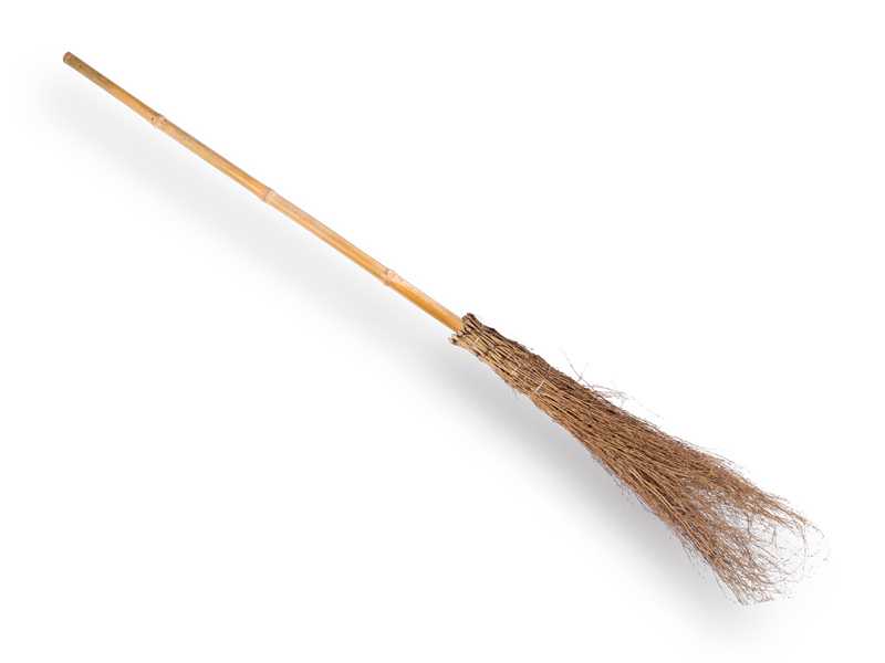 Bamboe bezem met bamboesteel