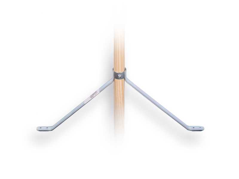 Stokhouder SOLIDE 45 cm breed, 19 cm hoog voor steel 28 mm