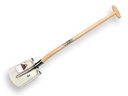 Steekbats RUHR BRILLANT 1/4 000 gepolijst, met OPSTAP en ATLAS schopsteel 110 cm gebogen