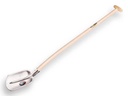 Steekbats Atlas Diamant 1/4 000, gehard, gepolijst, met schopsteel 110 cm gebogen