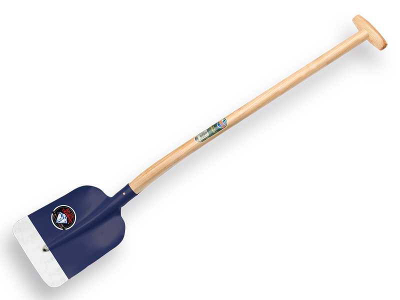 Betonschop Atlas Diamant 1/2 0, gehard, blauw, met Atlas schopsteel 110 cm gebogen