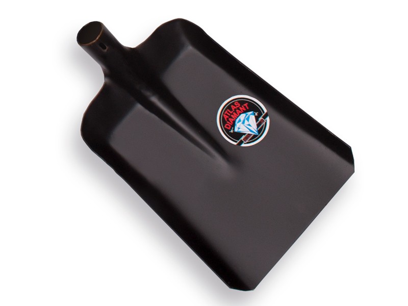 Stalschop nr. 6, zwart gelakt, 27 cm breed.