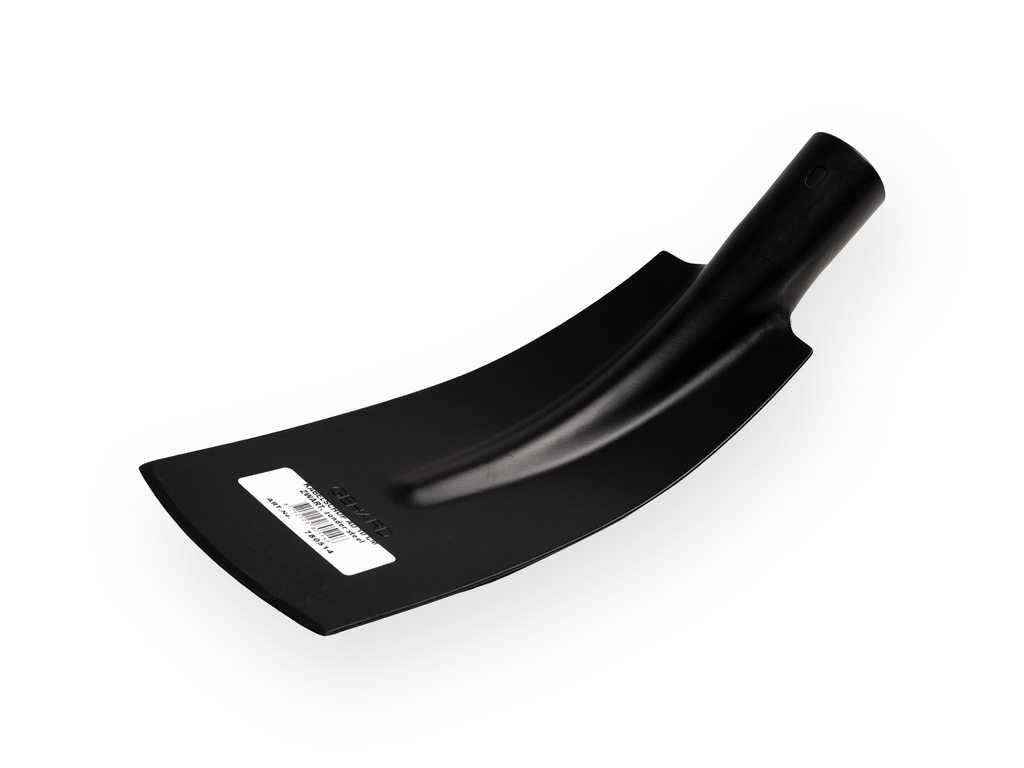 Kabelschop ATLAS 10 cm 1/2 zwart, onderkant recht, extra gehard