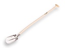Steekbats Atlas Diamant 1/4 000, gehard, gepolijst met platte gebogen opstap met ATLAS schopsteel 110 cm