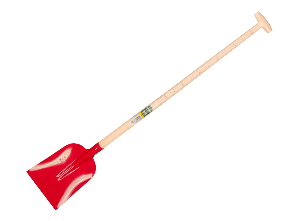 Betonschop ATLAS 1/2 0 rood, extra gehard, met ATLAS meetsteel 110 cm gebogen