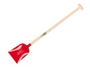 Betonschop ATLAS 1/2 0 rood, extra gehard, met ATLAS meetsteel 110 cm gebogen