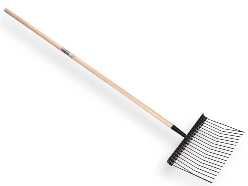 Paardenstalvork metaal met steel 150 x 2,8 cm