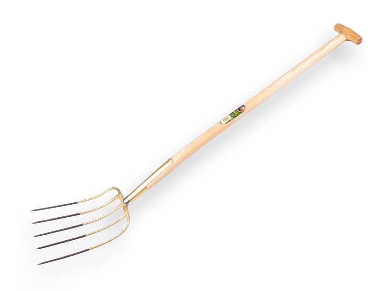 Mestvork OFFNER 5 tands brons, met ESSEN T-steel 100 cm