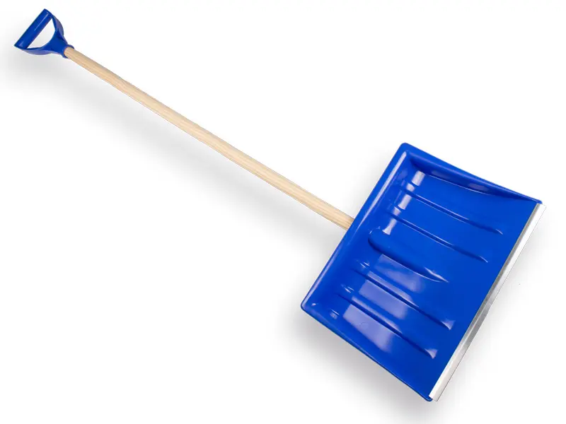 Sneeuwschuiver ALPIN 1A kunststof 40 cm, met beuken steel en kunststof D-greep