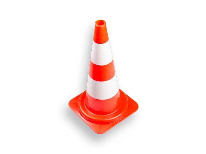 Markeer pilon oranje 50 cm