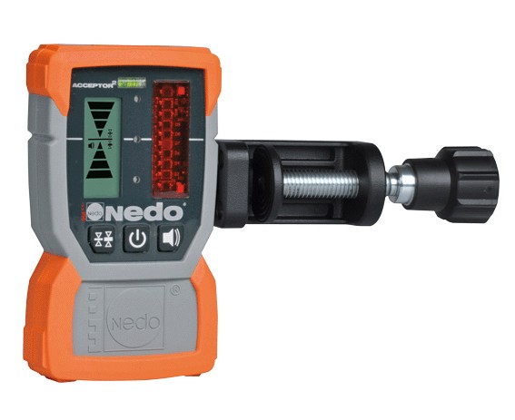 Nedo ACCEPTOR met mm-display en heavy-duty baakklem