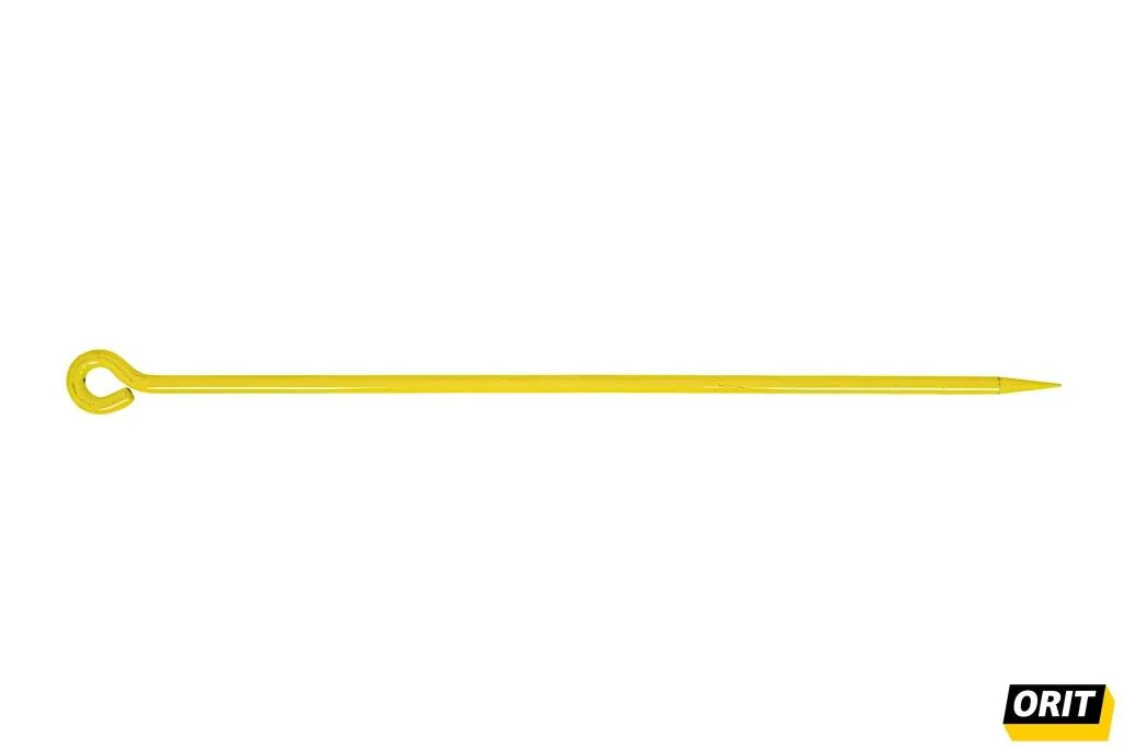 Gele draadpen (zwaar) oog 800mm ORIT RAL 1021