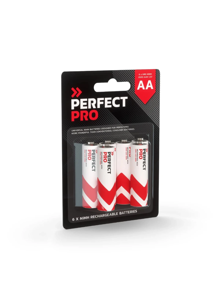 AA x 6 NiMH 2500 mAh, 6 stuks AA
