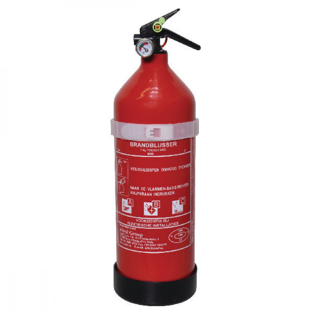 ABC Poederblusser 2kg -30 graden blusser + beugel