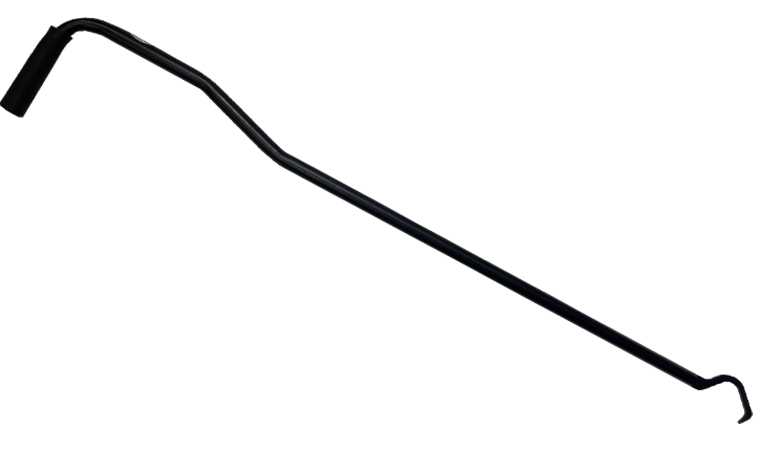 Rijplaat en baakvoet haak