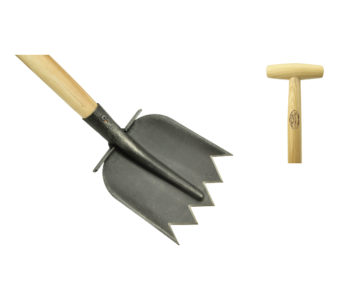 Spats met extra gebogen essen steel 1200mm