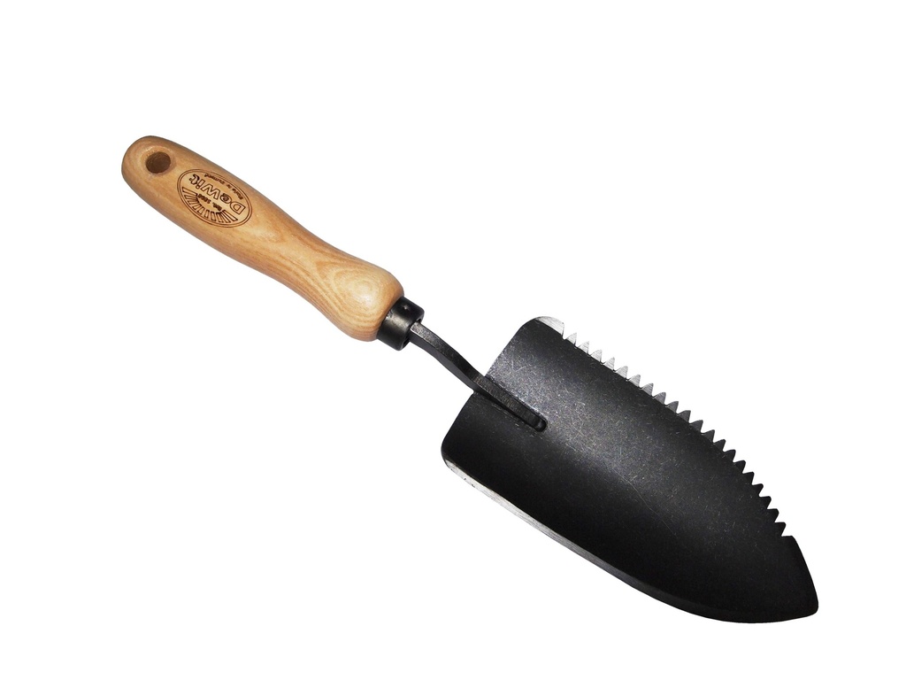 Plantschepje Welldone met kartelrand essen handvat 140mm