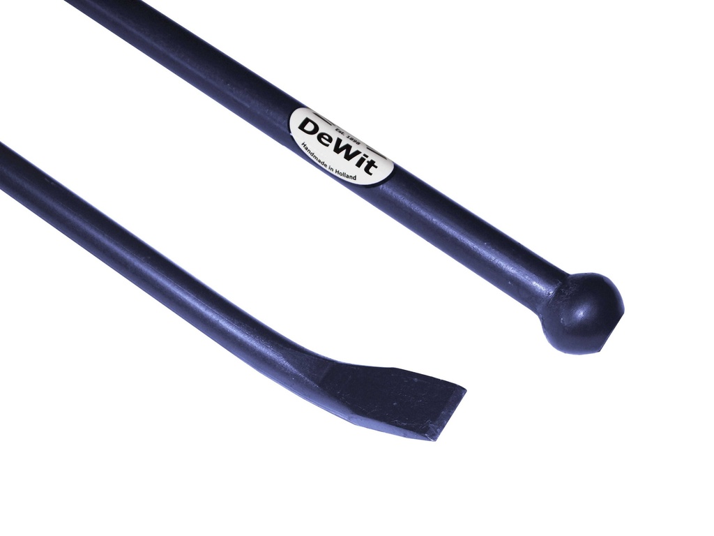 Stootijzer 1400 x 28mm omgebogen bek en knop