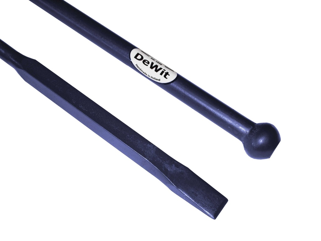 Stootijzer 1750mm met 40cm vierkant knop en beitel