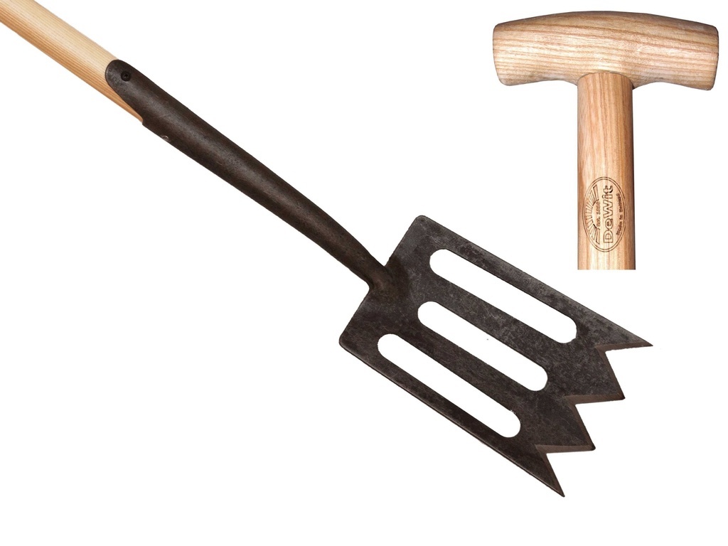 Spork met zwanehals essen steel 750mm