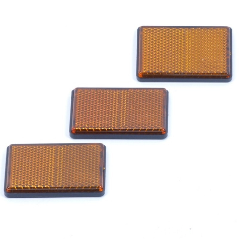 Reflector oranje plak 62x45 PER STUK