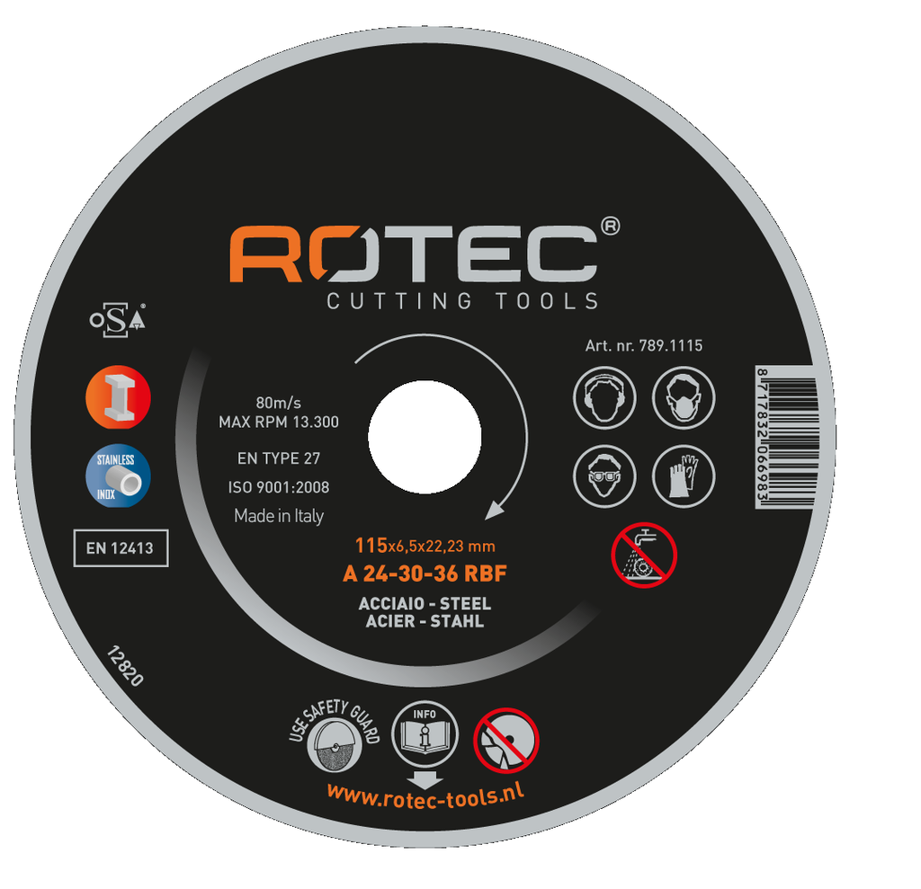Slijpschijf afbraam 115 mm x 6
