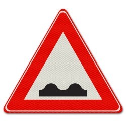 VERKEERSBORD ALU DOR KL.3 DRIEHOEK 90