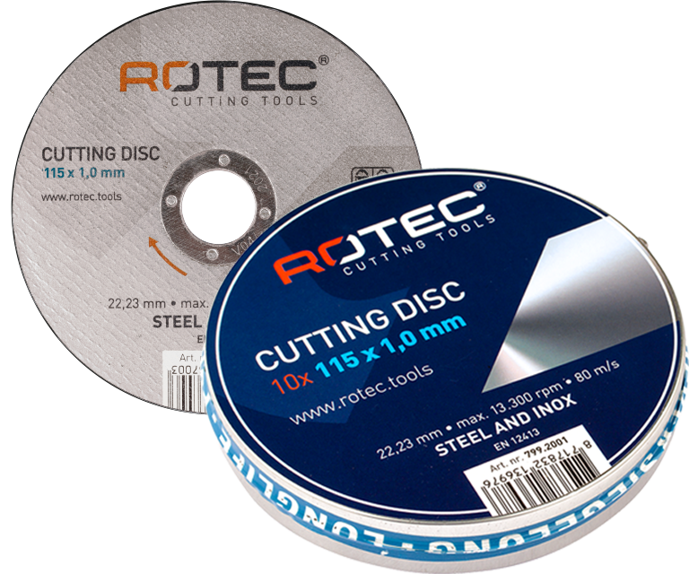 Doorslijpschijven 115x1.0x22.23 10 stuks in blik