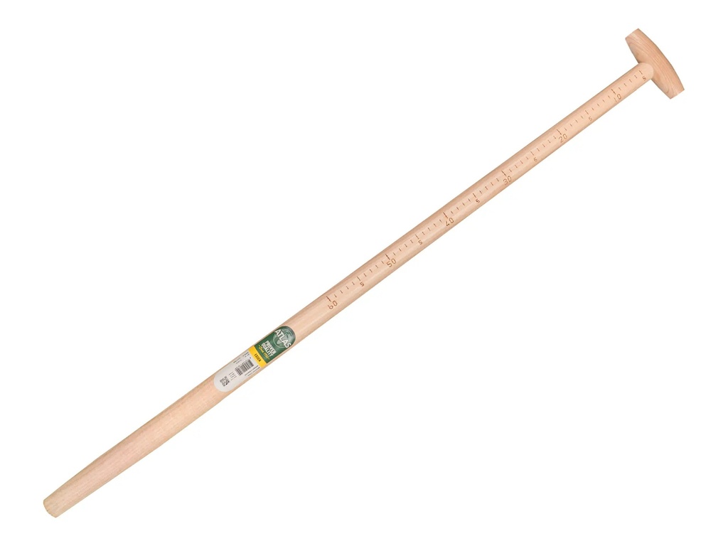 Meetsteel ATLAS 110 cm gebogen, met doorgestoken hilt