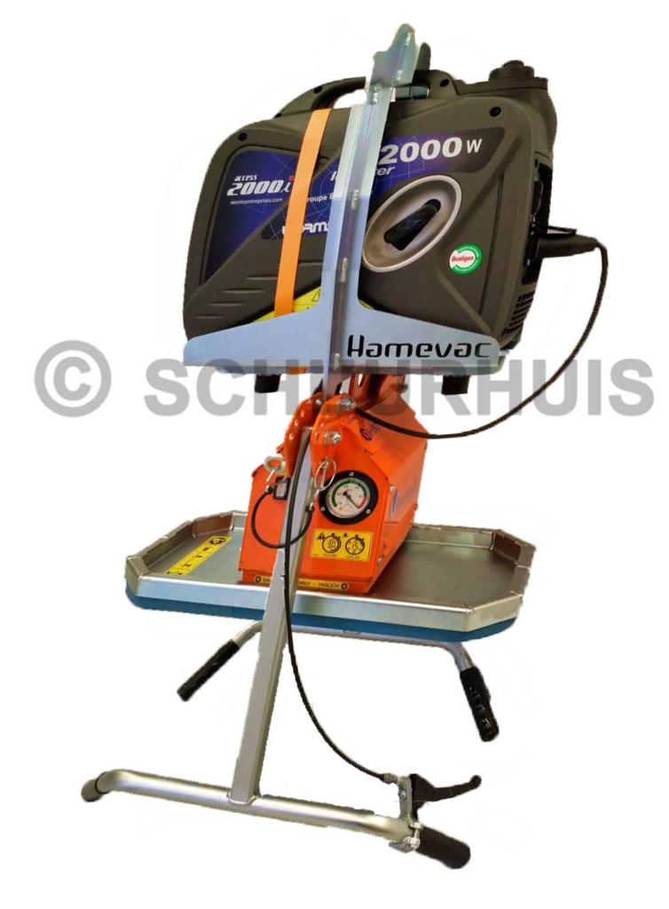 VOORDEELSET: Hamevac VTH-150-BL + Aggregaat + Frame + Zuignap