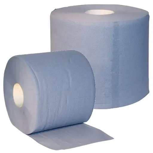 [15791] Poetspapier 3laags verlijmd blauw 1000vel à 2rol 22x36 cm