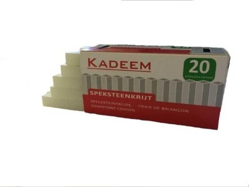 [353005] Speksteenkrijt 10x10x100 mm (20 stuks)