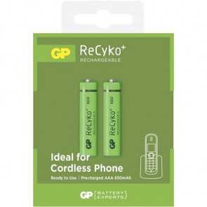 [37418] GP Recyko+ 2 x AAA 650mAh 1.2V oplaadbare batterij