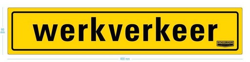 [4949900001] Werkverkeer met zuignap 400 x 80