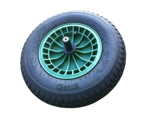 [ATD80152] Kruiwagenwiel groen lange as