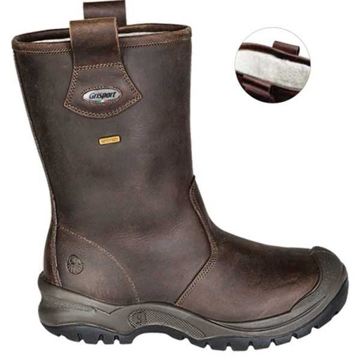 Grisport Safety Laars 70249L Gevoerd S3 + KN Bruin WOL