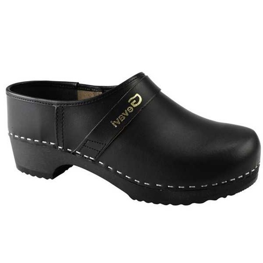Gevavi Klomp 900 DH Houten Zool Zwart