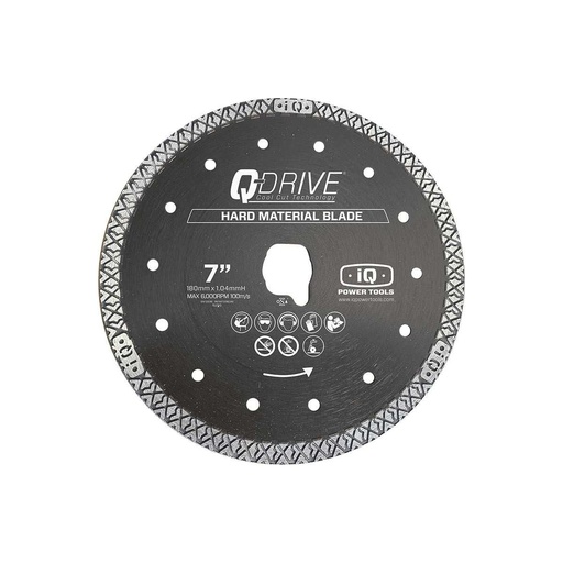 [IQTLD180140PQDHM1] IQ Power Tools Diamantzaagblad 180mm Q-Drive hard (iQ228CYCLONE)