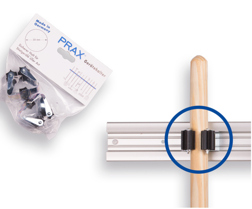 [KMS1107410] PRAX steelklem rond 25 mm