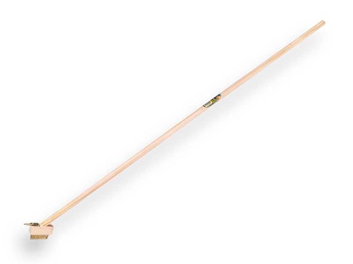 [KMS1308242] Voegenstaalborstel ATLAS gehard staaldraad, met scratcher en steel 150 x 2,8 cm