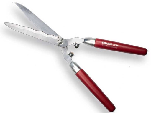 [KMS1505980] Heggenschaar Freund 1954 met rode houten handgrepen