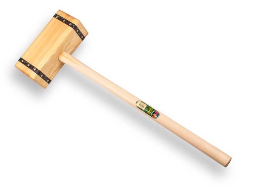 [KMS650950] Houten sleg ATLAS recht, gelamineerd Essenhout, met ovale ATLAS steel 100 cm