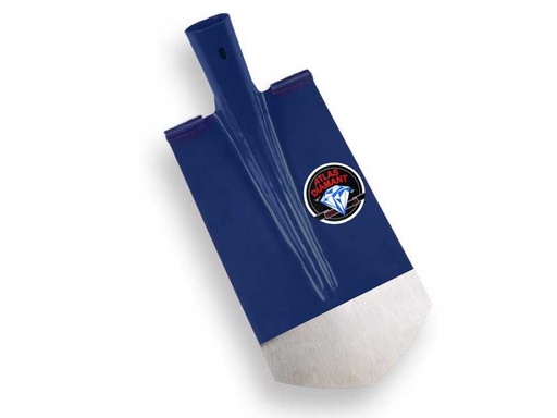 [KMS755776] Kabelschop ATLAS DIAMANT 16 cm 3/4 blauw, onderkant spits, RONDE OPSTAP, gehard en gepolijst