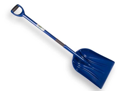 [KMS790195] Graanschop - sneeuwschep ATLAS kunststof, met kunststof D-steel, lengte 133 cm, HACCP