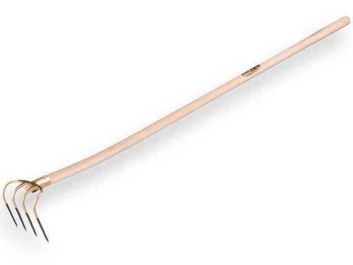 [KMS844452] Mesthaak OFFNER 4 tands, korte tanden 13 cm, met dul en gebogen ATLAS steel 140 cm