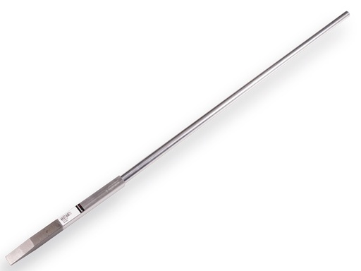 [KMS960874] Stootijzer HULTAFORS Aluminium 150 cm, onderstuk 40 cm vierkant met stalen punt