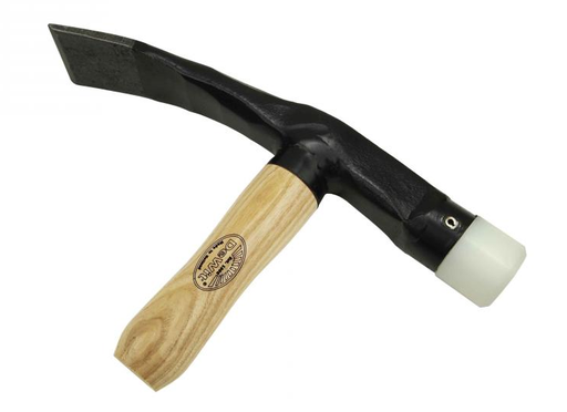 [WIT0028] Straathamer 7 cm essen steel en nylon dop