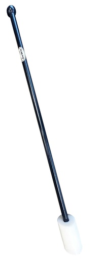 [WIT060510] Stootstamper met knop en nijlon dop afgeronde hoeken