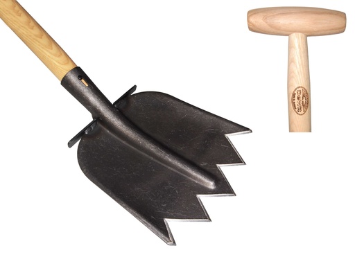 [WIT20360] Spats met opstapjes essen steel 1100mm