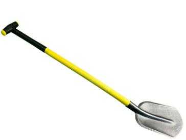 [WIT23047] Schep Drents model 1/2 gebogen, 00 met 110cm Fibersteel